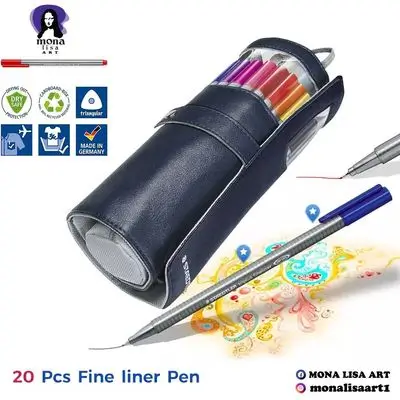 STAEDTLER 20 Triplus Fineliner with pen case