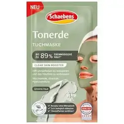 Schaebens mask sheet Tonerde, 89% more even skin tone