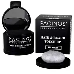 Pacinos Instant Hair and Beard Touch Up Mess Free, Sweat Resistant (Black)