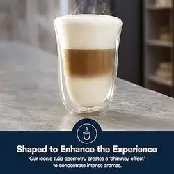 De’Longhi Double Wall Latte Glass Set – Original – 2 Pieces