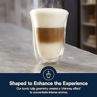 De’Longhi Double Wall Latte Glass Set – Original – 2 Pieces
