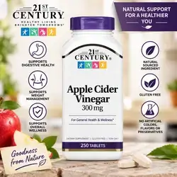 21st Century Apple Cider Vinegar 300 mg – 250 Tablets