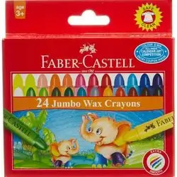 Faber-Castell 24 Colors Jumbo Wax Crayons