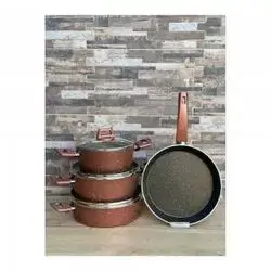 Mehtap Cookware Set 7 Piece - Red