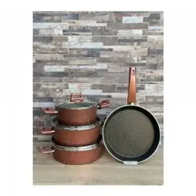 Mehtap Cookware Set 7 Piece - Red