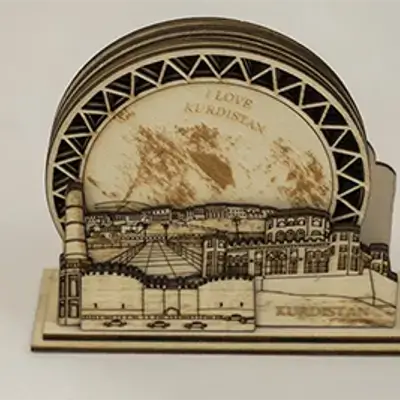 Parki Shar & Amed Wooden Coasters