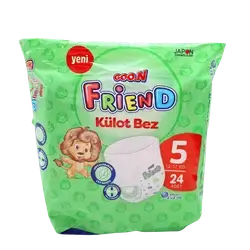 Friend Baby Diapers Shorts No. 5, 24 Count