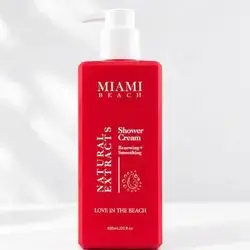 miami beach shower cream natural extracts love in the beach 600ml