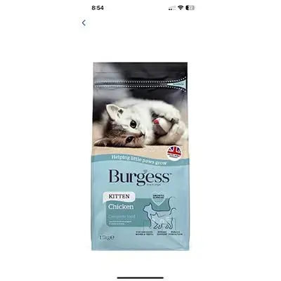 Burgess Kitten Cat Food 1.5 Kg Chicken
