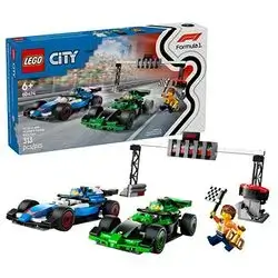 60474 City F1® Grid With Vcarb & Sauber Race Cars