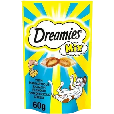 Dreamies with Scrumptious Salmon Flavour & Delicious Cheese