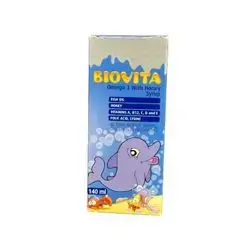 Biovita omega 3 with honey syrup 140ml