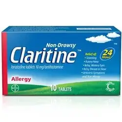 claritine loratadine 10mg 24h effect 10 tablets 