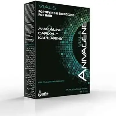 ANIVAGENE VIALS FORTIFYING & ENERGIZING FOR HAIR 7*5 ml انيفاجين فيالز مقوية ومنشطة للشعر