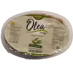 scratched green olives