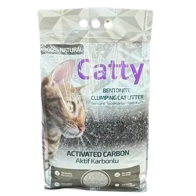 Catty Activated Carbon Bentonite Cat Litter (10 L)