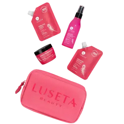keratin Series Smoothing & Nourishing Travel Set 320ml _ LUSETA