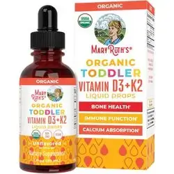 Mary Ruths Toddler Vitamin D3 + K2 Liquid Drops