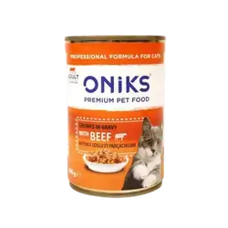 Oniks Adult – Chunks in Gravy with Beef 400g
