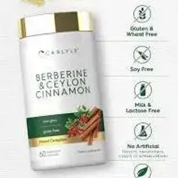 Carlyle Berberine with Ceylon Cinnamon | 60 Capsules | Vegetarian, Non-GMO, Gluten Free