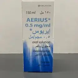 aerius 0.5mg/ml desloratadine 150ml syrup