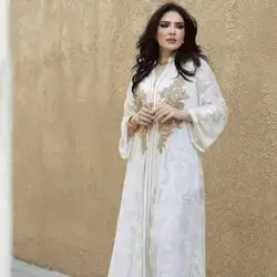 SHEIN Najma Color Blocking Embroidered Patchwork Notched Neck Long Sleeve Jalabiya Dress Eid Dress