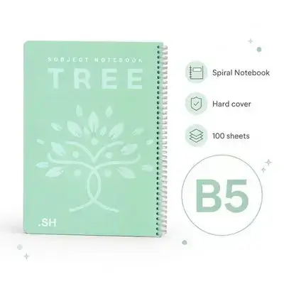 Hardcover Spiral Notebook – B5 | 100 Sheets
