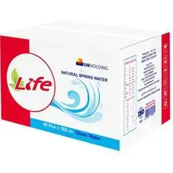 A carton of Life Water
