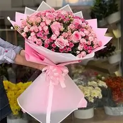 Mix Baby Pink Flowers Bouquet