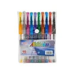 Zhigi Ballpoint Stick Pens Multi Color 10 Pens