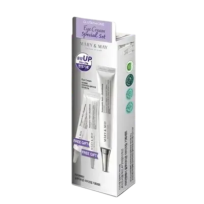 Glutathione Eye Cream Special Set 30g+ 12g×2 _ MARY & MAY