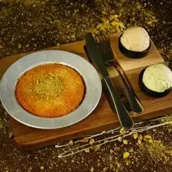 Kunafa With Ice Cream