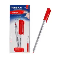 Pensan Triball Packet Pen-Red-12 pcs