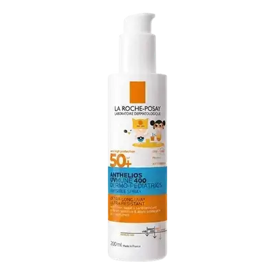 Anthelios Dermo-Pediatric Spf50+ Non-Perfumed Invisible Spray for Children Sensitive Skin 200ml _ LA ROCHE-POSAY