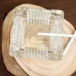 Koopman Ashtray Glass 100X100Xh35Mm