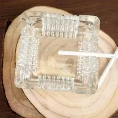 Koopman Ashtray Glass 100X100Xh35Mm
