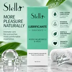 Stella Lubrificante Idratante with Hyaluronic Acid 6-Weight — 50 mL