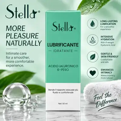 Stella Lubrificante Idratante with Hyaluronic Acid 6-Weight — 50 mL