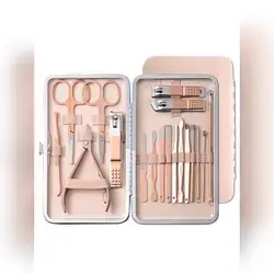 Professional Stainless Steel Nail Clippers Set - 18pcs