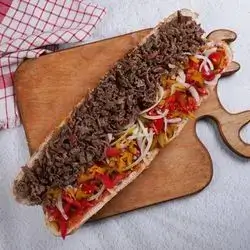 Meat Sandwich With Long Bun