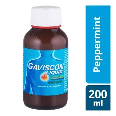 جافيسكون شراب النعناع 200 مل//Gaviscon Peppermint Liquid 200ml