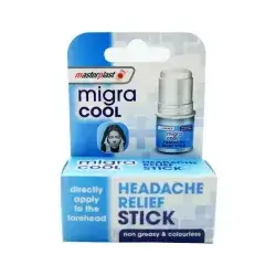 Masterplast Stick Migra Cool Headache Relief 3.6g/ماستر بلاست ستيك ميجرا كول لتخفيف الصداع 3.6 جرام
