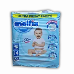Molfix Max Diapers No. 4, 100 Count