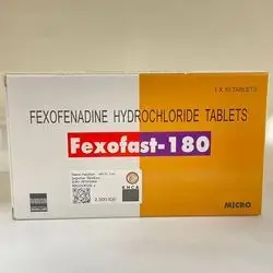 Fexofast - 180 fexofenadine 180mg 10tablet
