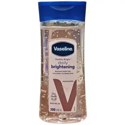 Vaseline Healthy Bright Daily Brightening Radiant Body Oil//فازلين هيلثي برايت – زيت جل للجسم للتفتيح اليومي