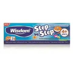 wisdom step by step kids toothpaste 4+ years mild mint 75ml