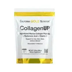 California Gold Nutrition CollagenUP®, Hydrolyzed Marine Collagen Peptides with Hyaluronic Acid and Vitamin C, Unflavored, 7.26 oz (206 g)