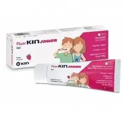 fluor kin junior toothpaste ,75ml with fluoride and xylitol- strawberry flavour