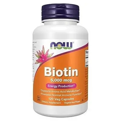 Biotin 5000mcg For Energy Production 120 Veg capsules