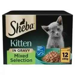 Sheba Kitten Mixed Selection In Gravy 12x